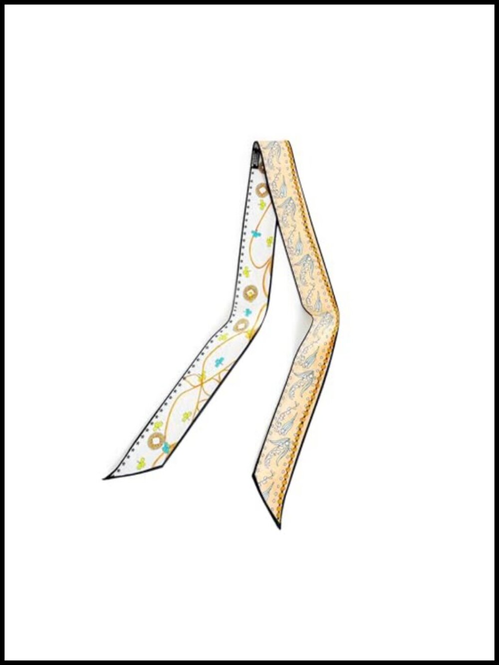 100% Mulberry Silk Scarf Neckerchief Hair Ribbon Handbag Accessory